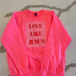 Pink Graphic Sweatshirt
